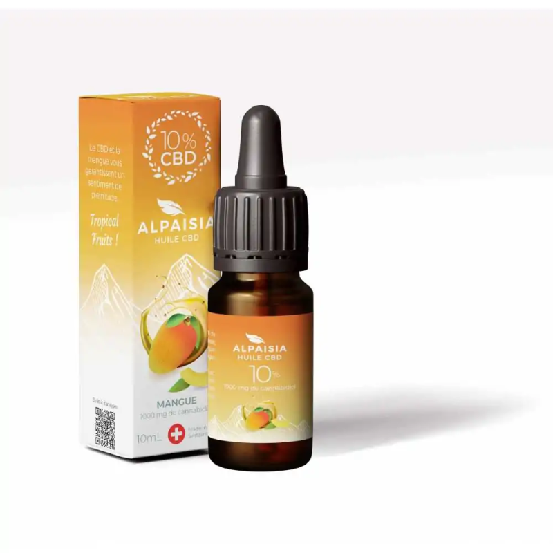 Huile CBD 10% broad spectrum mangue/ alpaisia