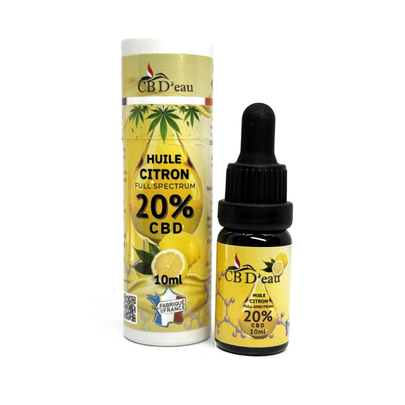 Huile CBD 20% full spectrum goût citron