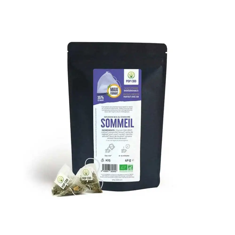 Infusion Bio Sommeil Sachet Pyramide (Pop CBD)