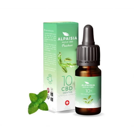 Huile CBD 10% broad spectrum menthe / alpaisia