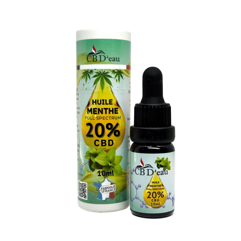 Huile CBD 20% full spectrum goût menthe